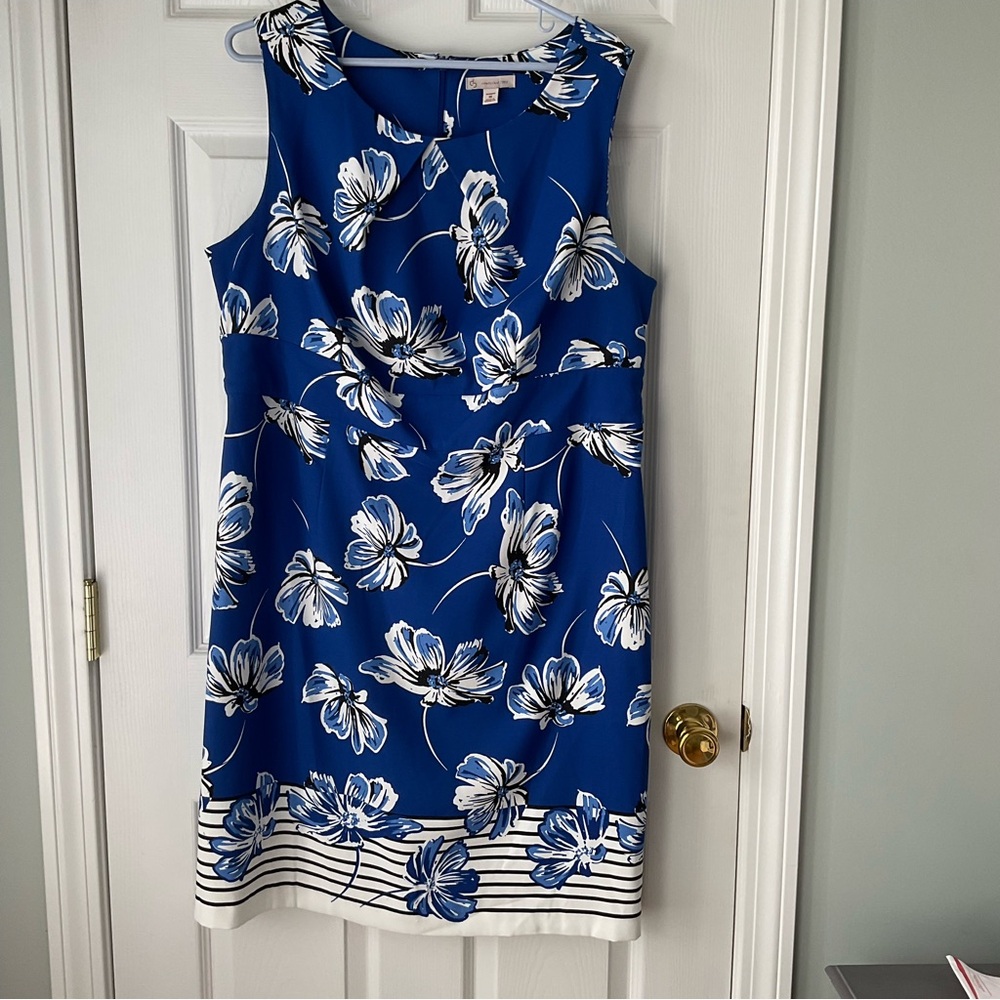 Dress Barn Size xl Hawaiian Print Sheath Dress
